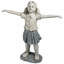 Statue enfant du jardin optimiste espère