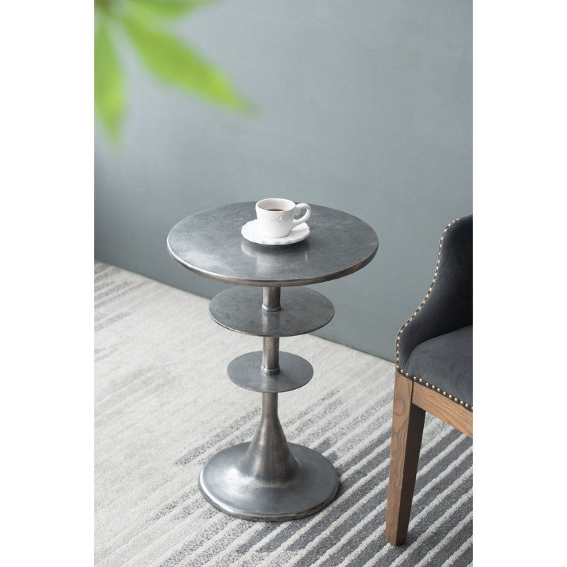 End Table, Silver