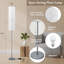 165cm Chrome Column Floor Lamp