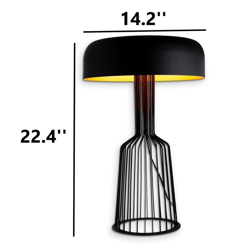 Lampe de table en métal