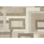 Hand Knotted Geometric Area Rug in Cream/Brown-16485583