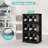 Folding Storage Cabinet, 5 Tiers Collapsible Storage Bins With Magnetic Door