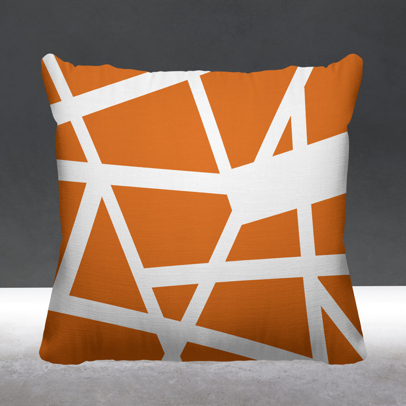 Coussin Townsend, Orange, L 15 po x H 15 po
