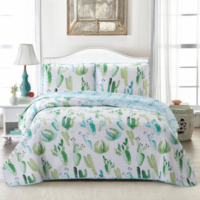 Demby Polyester Floral Quilt