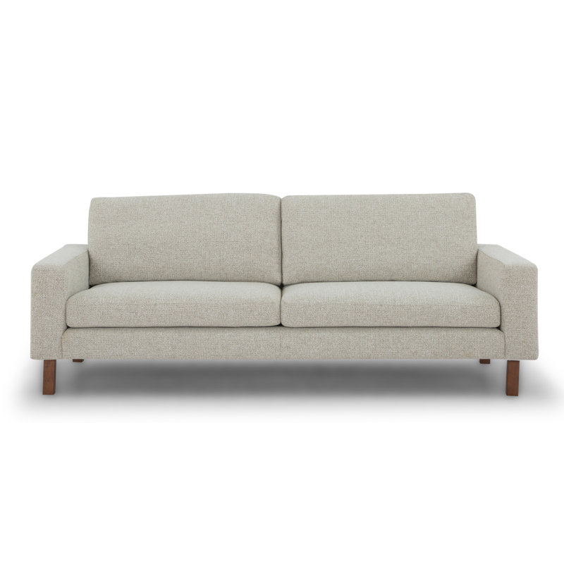Lobos Upholstered 87.01'' Sofa, Taupe Chenille