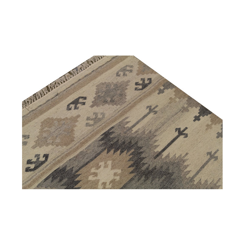 Tapis naturel et multicolore de haute qualité noué à la main