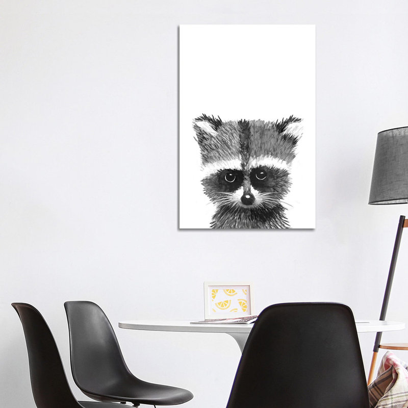 Racoon by Mercedes Lopez Charro - Wrapped Canvas Painting