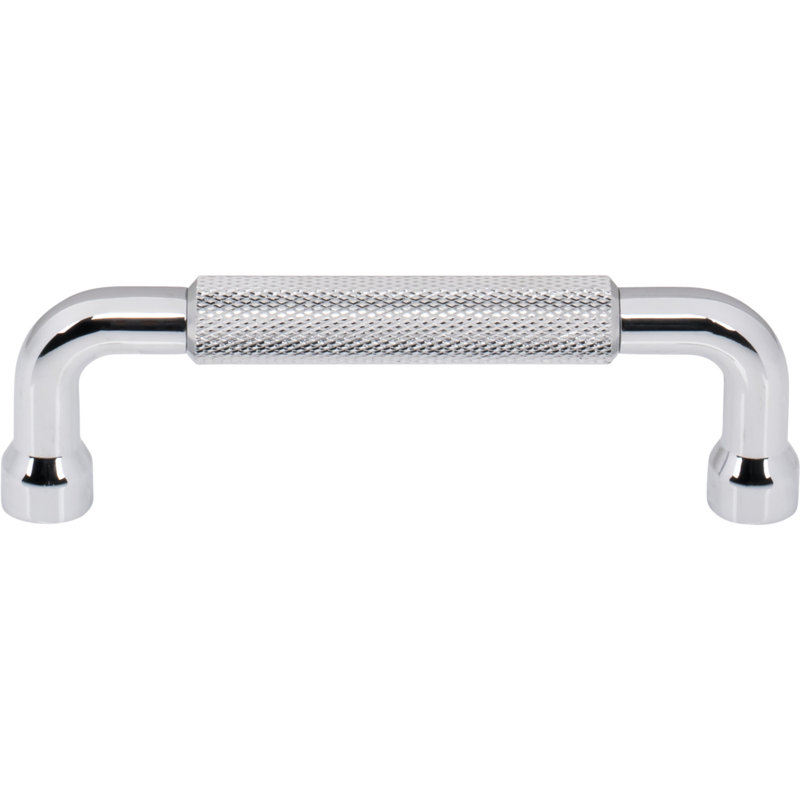 Garrison Bar Pull, Polished Chrome, 3 3/4" Center To Center