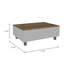 Table basse rectangulaire à plateau relevable