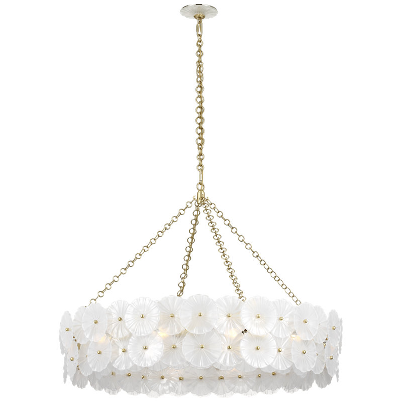 Julie Neill 12 - Light Chandelier, Gild