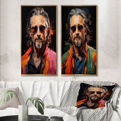 Pop Art Olive Oldman Portrait - Célébrité / Célèbre ensemble d'art mural sur toile 2