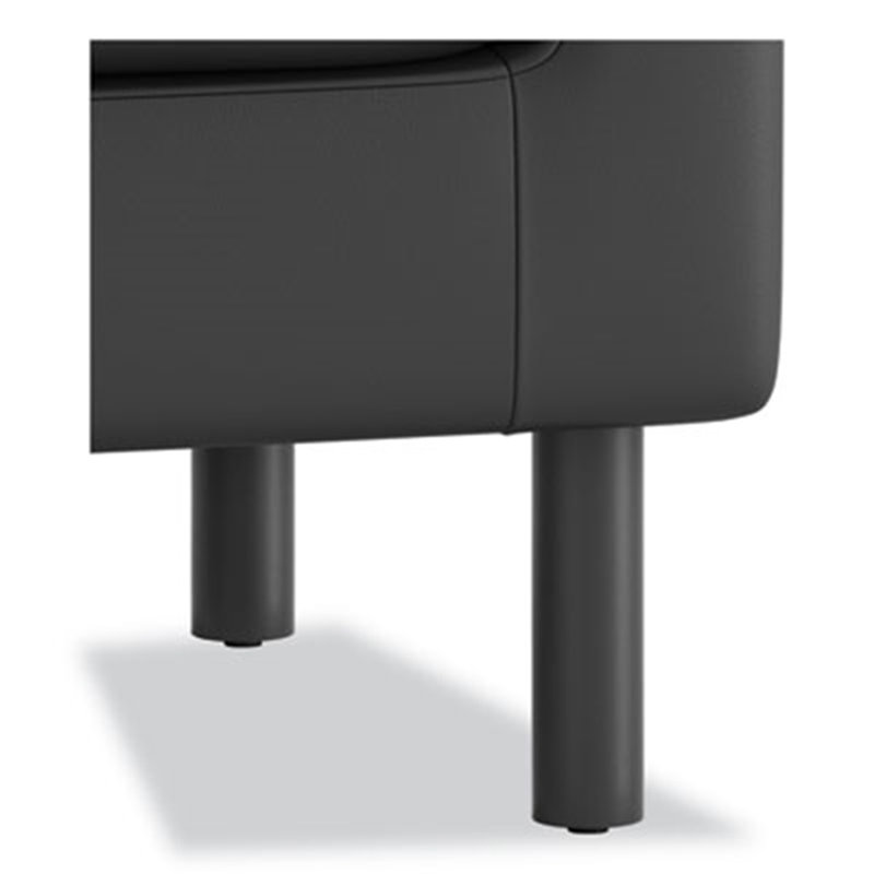 Repose-pieds Parkwyn, Polyuréthane noir, Noir