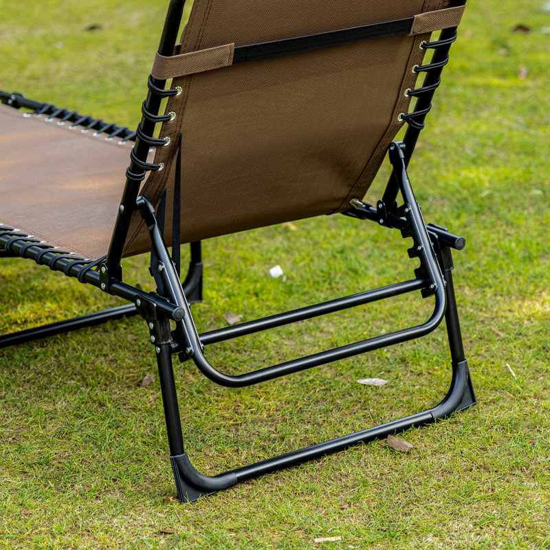 Chaise longue inclinable, Brun
