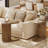 Narrow Fluted C-shaped End Table