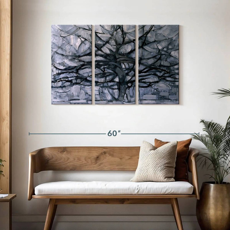 Harnek Gray Tree, 28" H x 45" W