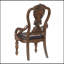 Ensemble de fauteuils de salle à manger traditionnels 2 pièces