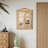20x15" Farmhouse Rustic Distressed Wood Window Shutter Decorative Wall Mirror for Entryway, Natural