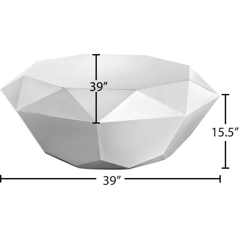 Table basse Suki, Argent