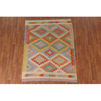 Geometric Kilim Oriental Area Rug 5x6