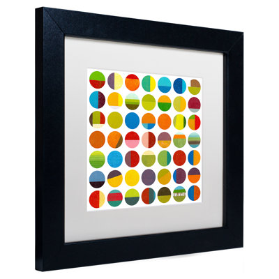 « 49 cercles », reproduction d’art encadrée