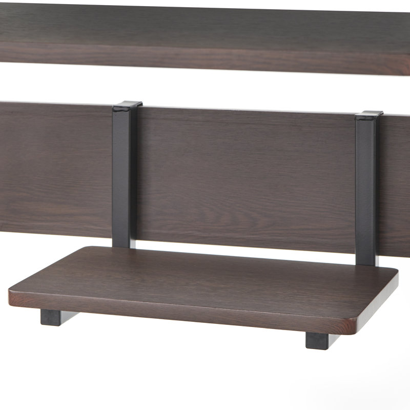Fuselier Metal Base Computer Desk, Black