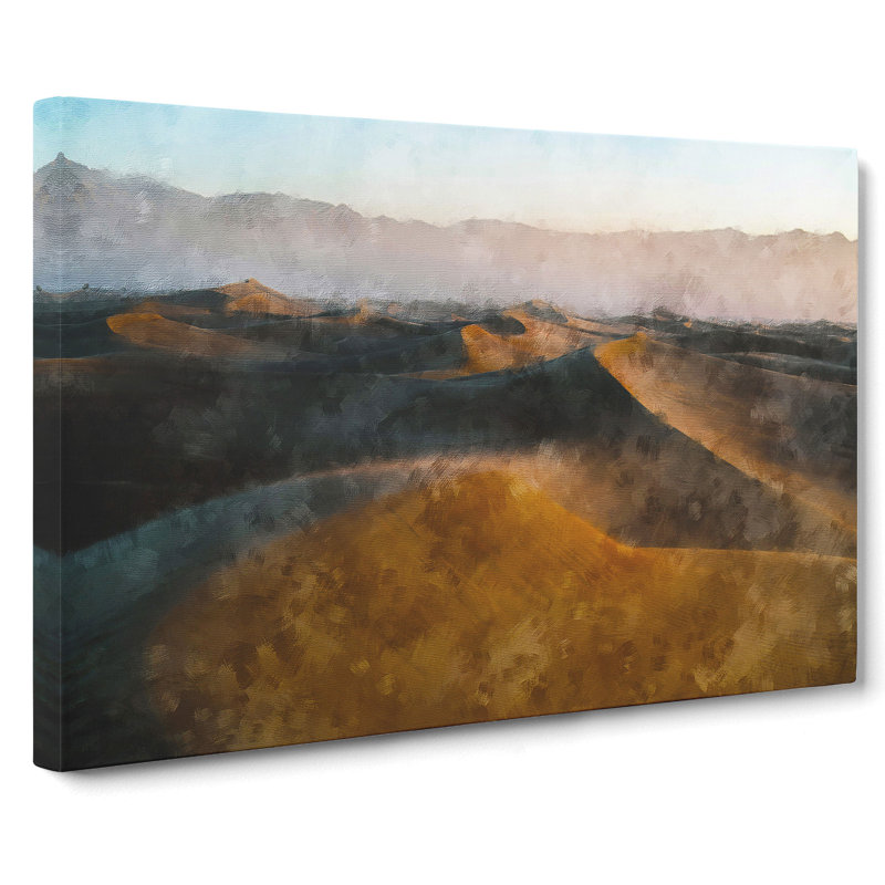 Sand Dunes In Death Valley - Wrapped Canvas, 40cm H x 60cm W x 3cm D