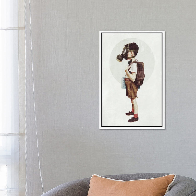 Back To School by Mike Koubou - Gallery-Wrapped Canvas Giclée on Canvas, 66.04 cm H x 45.72 cm W, White Floater Framed