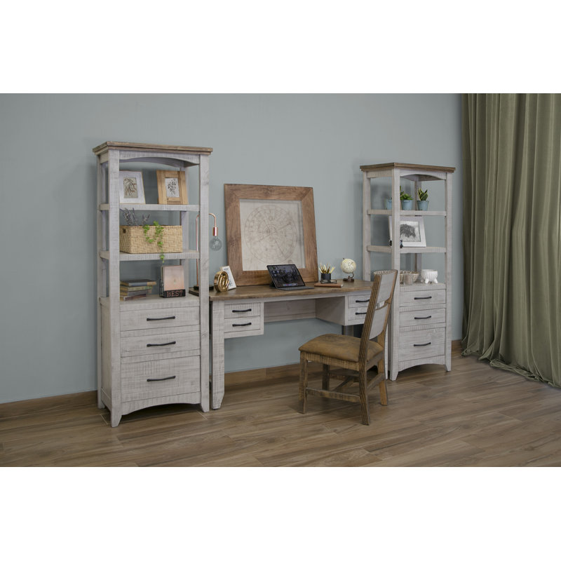 Westleigh Solid Wood Base Writing Desk