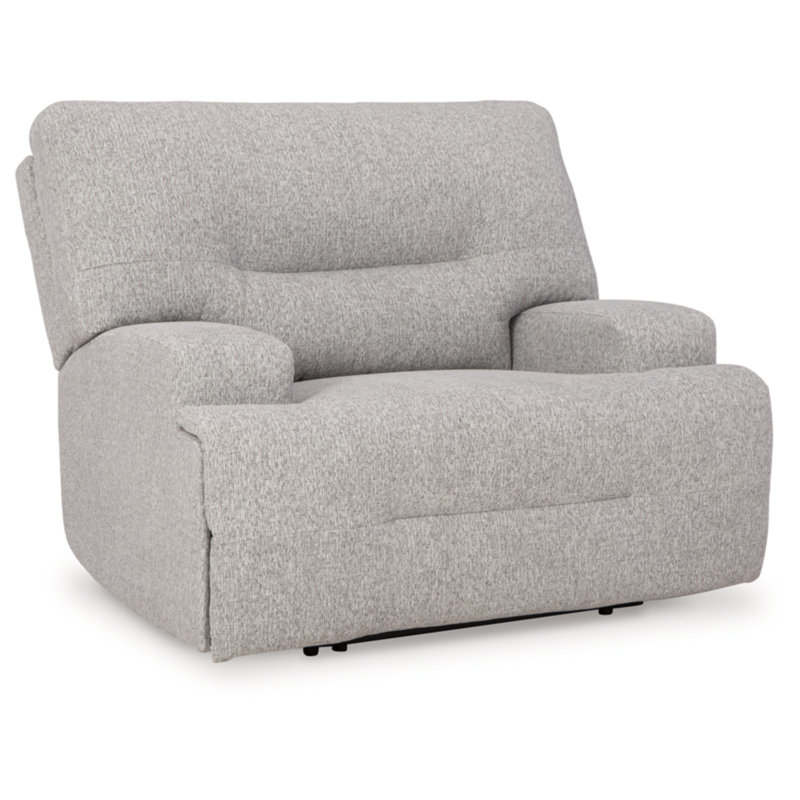 Fauteuil inclinable électrique surdimensionné Acklen, Gris