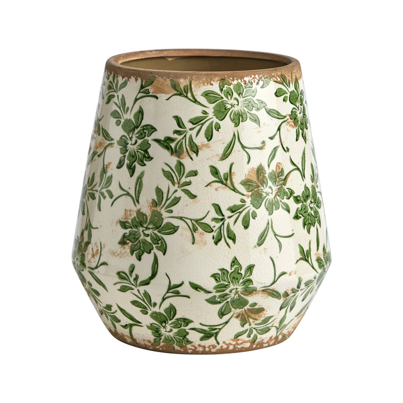 Pot à fleurs en céramique Kentshire, H 12 po x l 11,5 po x P 11,5 po
