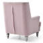 Charmant fauteuil traditionnel à accoudoirs ronds