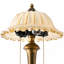Lampe sur pied rétro en laiton brossé