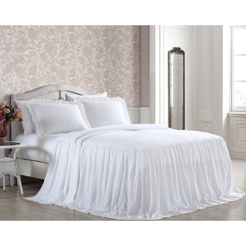 Ensemble de couvre-lit Saige, Couvre-lit de grande taille et 2 taies décorative, Taupe