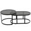 Grey Outdoor Patio Garden Lounge Sofa Set with Space-Saving Design & Tempered Glass Coffee Table for Backyard Poolside