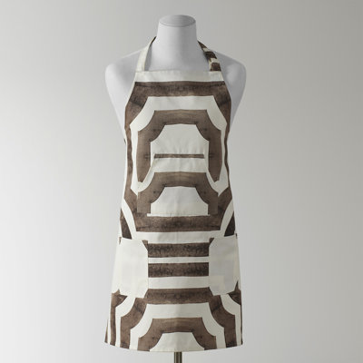 Printed Cotton Kitchen Apron with Pockets Adjustable