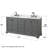 Deborah 72'' Double Bathroom Vanity with Marble Top with Mirror-23113256-80209528