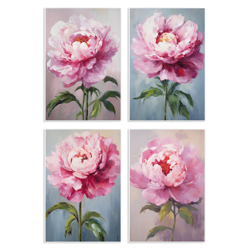  "Flush Pink Florals" par Petal Prints Design, H 15 po x l 10 po