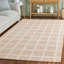 Pine Hand Tufted Wool/Cotton Geometric Area Rug in Orange / Ivory-1339685134
