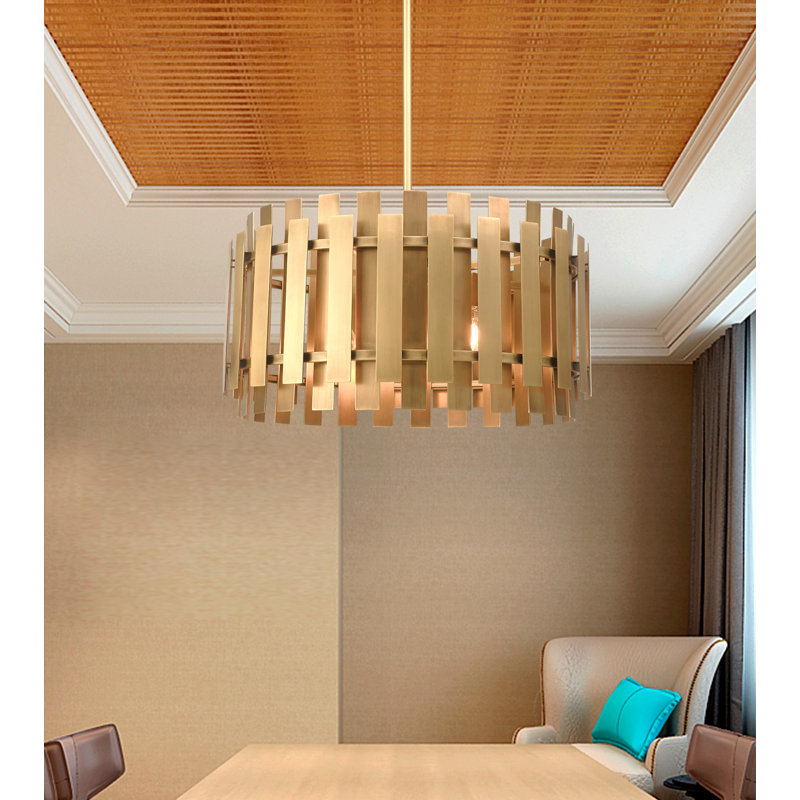 Greenwich 6 - Light Dimmable Drum Chandelier