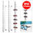 43.3'' H x 9.3'' W 8 pcs Aluminum Eyeglass Display Stand Rack with Lock