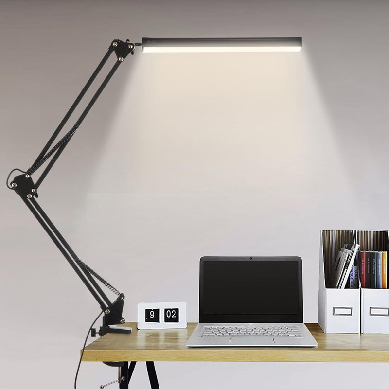 Adelais Clip On Lamp, Black