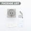 Pomme de douche carrée de remplacement 6 fonctions 6,5 pouces avec bras de douche et bride-120265642