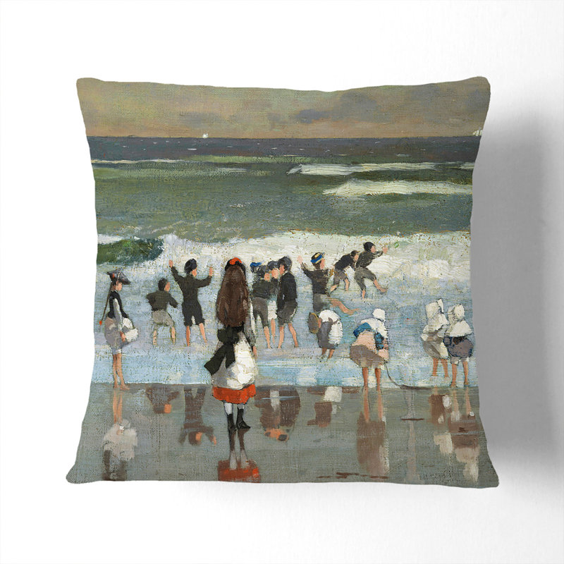 Square Cushion, Black, 40cm H x 40cm W x 15cm D