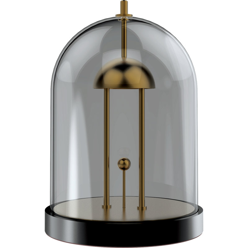 Lampe en acier et aluminium Vienne, Fumée
