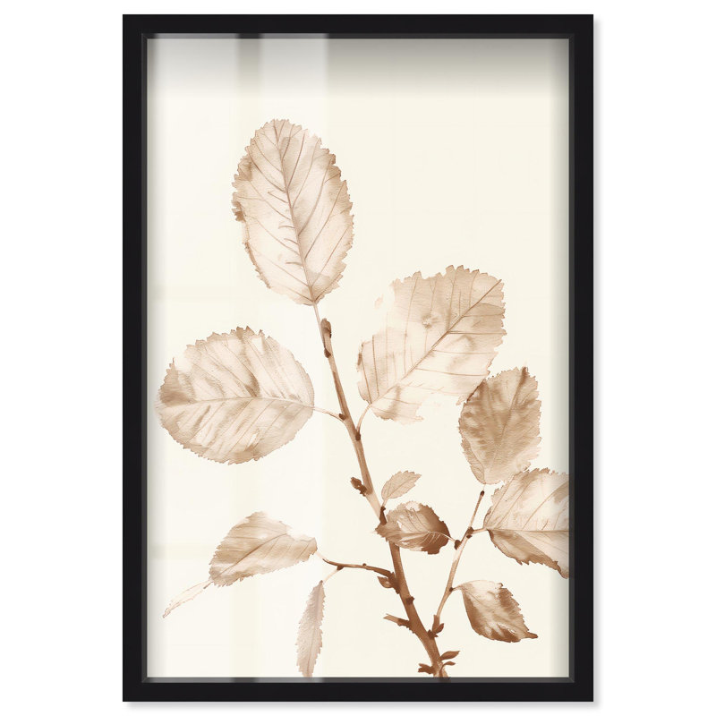 «Rust and Renewal I Shadowbox Print Boho Natural Art» par Art Remedy, H 46 po x l 31 po, Noir