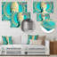 Déesse bleue et dorée Haefele Geometrics II - déco murale en métal femme moderne - MT81953-87836118