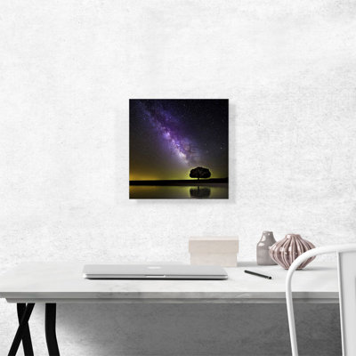 " Milky Way Galaxy And Tree "