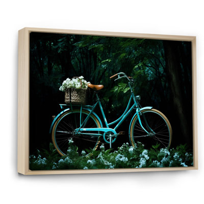 Teal Tour II - impressions sur toile de bicyclette