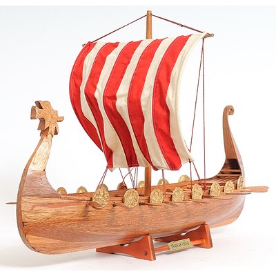 Tys Drakkar Viking Large Ship Model Sculpture -  Longshore Tides, 8DA519A8FCD94FA796B2D4C160B0AA41