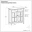 Armoire multimédia moyenne avec rangement ouvert et porte en verre Warm Shaker-243545677